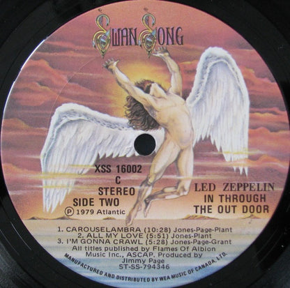 Led Zeppelin : In Through The Out Door (LP, Album, "D")