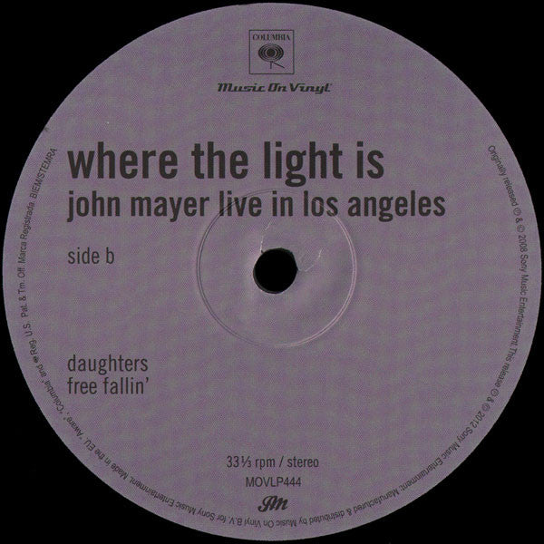 John Mayer : Where The Light Is: John Mayer Live In Los Angeles (4xLP, Album, RE, RM, 180 + Box)