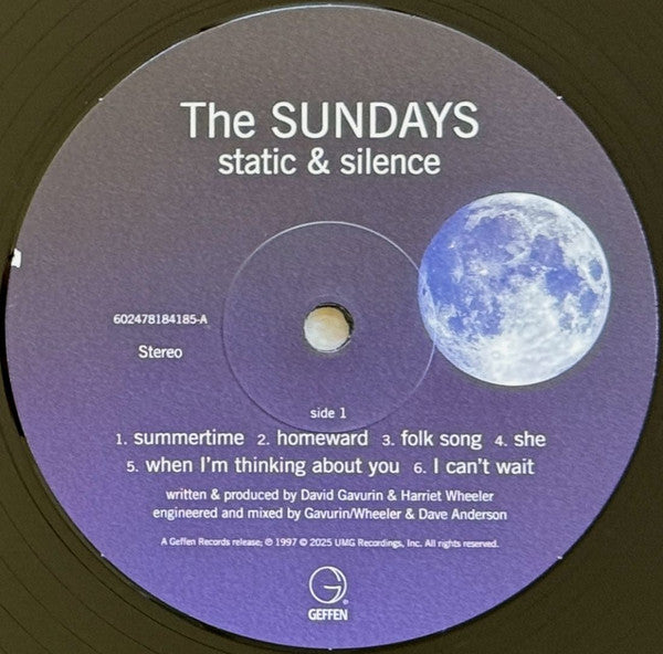 The Sundays : Static & Silence (LP, Album, RE, RM, 140)
