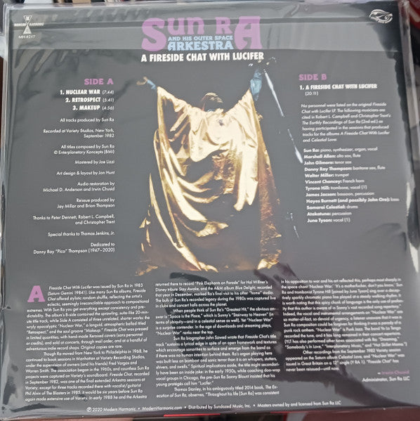 Sun Ra And His Outer Space Arkestra* : A Fireside Chat With Lucifer  (LP, Album, RE, Lim)