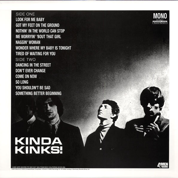 The Kinks : Kinda Kinks (LP, Album, Mono, RE, 180)