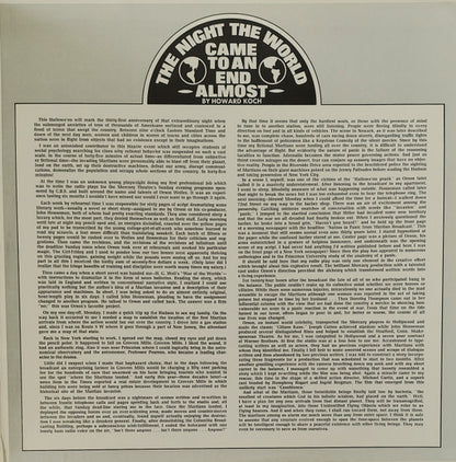Orson Welles, The Mercury Theatre On The Air : Orson Welles' War Of The Worlds (2xLP, Gat)