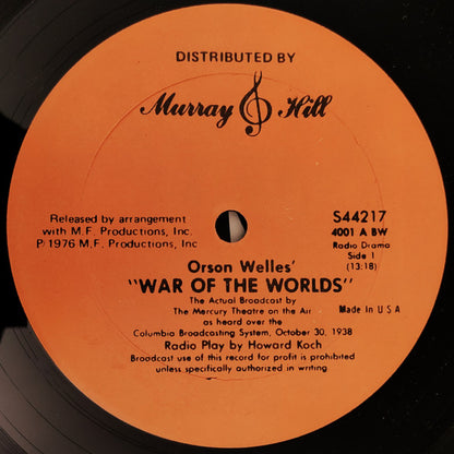 Orson Welles, The Mercury Theatre On The Air : Orson Welles' War Of The Worlds (2xLP, Gat)