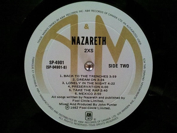 Nazareth (2) : 2XS (LP, Album)