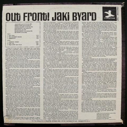 Jaki Byard : Out Front! (LP, Album, Mono)