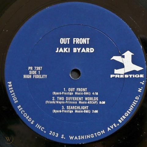 Jaki Byard : Out Front! (LP, Album, Mono)