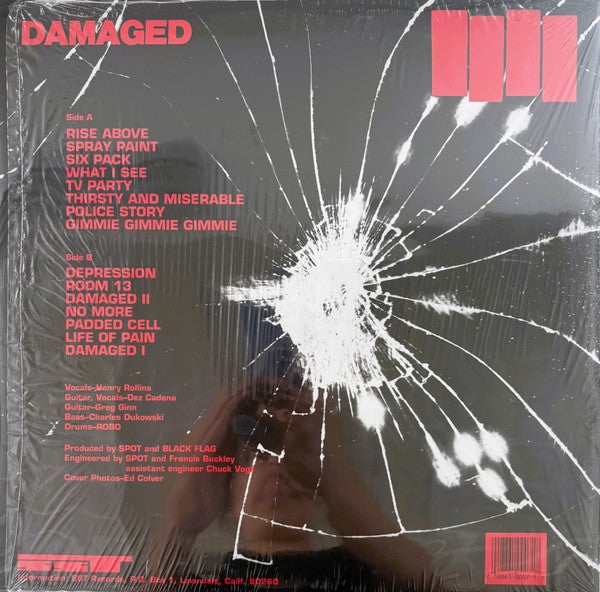 Black Flag : Damaged (LP, Album, RE)