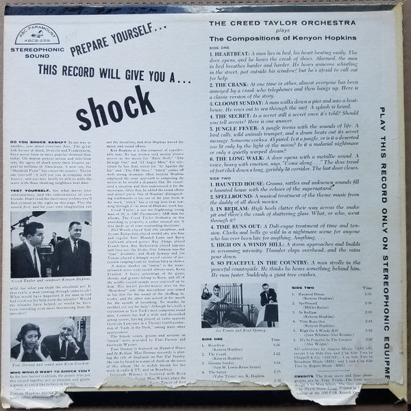 The Creed Taylor Orchestra : Shock Music In Hi-Fi (LP)