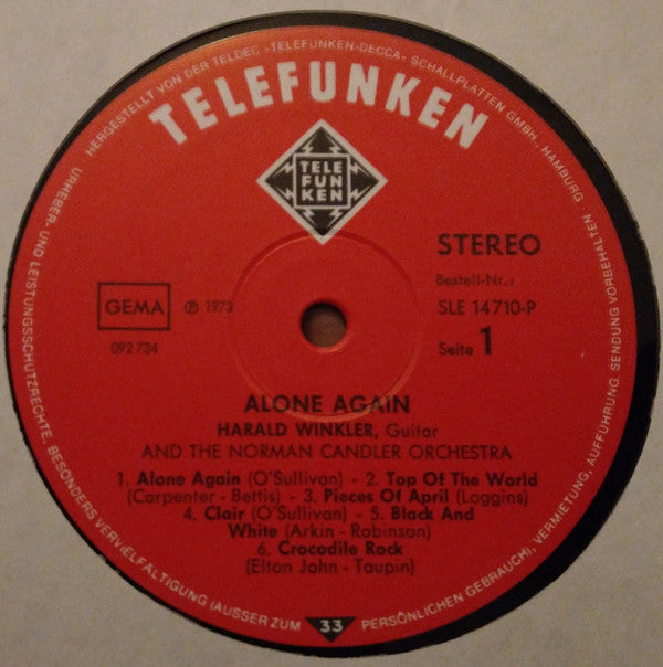 Harald Winkler : Alone Again (LP)