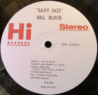 Bill Black's Combo : Saxy Jazz (LP, Album, RP, Thi)