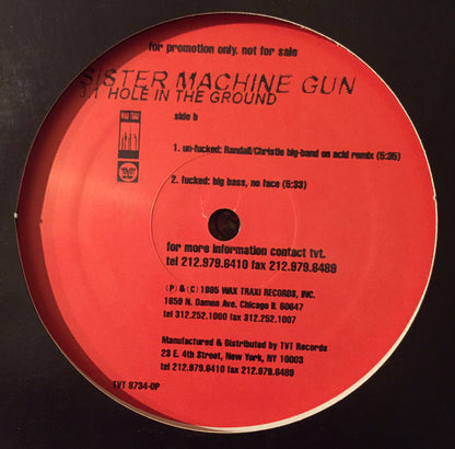 Sister Machine Gun : 3.1 Hole In The Ground (12", Promo)