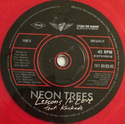 Neon Trees : Everybody Talks (7", Shape, RSD, Single, Ltd, Red)