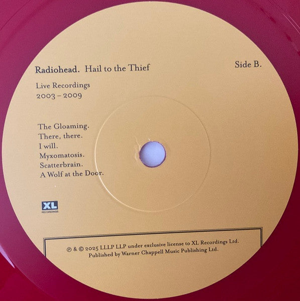 Radiohead : Hail To The Thief (Live Recordings 2003-2009) (LP, Album, Ltd, Red)