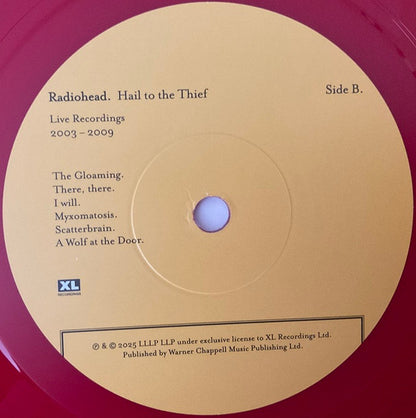 Radiohead : Hail To The Thief (Live Recordings 2003-2009) (LP, Album, Ltd, Red)