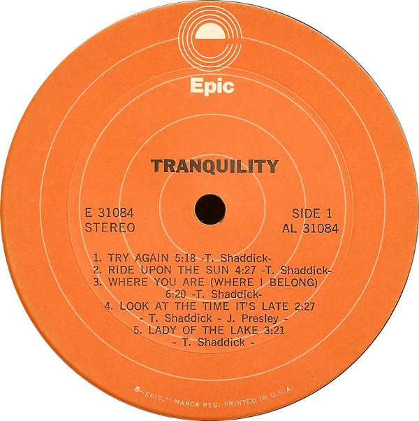Tranquility (3) : Tranquility (LP, Album, RP)