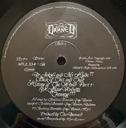 The Damned : The Black Album (2xLP, Album, RE)