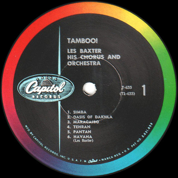 Les Baxter, His Chorus And Orchestra : Tamboo! (LP, Album, Mono)