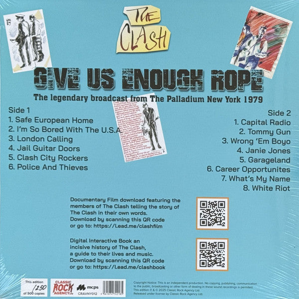 The Clash : Give Us Enough Rope (LP, Album, Ltd, Num, RE, Unofficial)