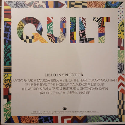 Quilt (2) : Held In Splendor (LP, Album, RE, Non)