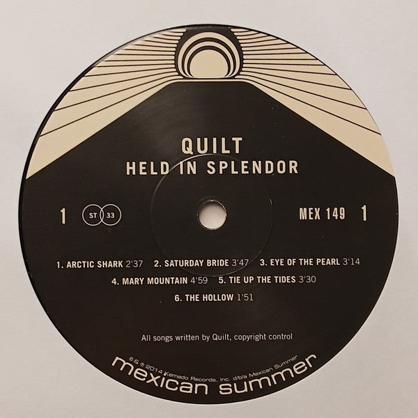 Quilt (2) : Held In Splendor (LP, Album, RE, Non)