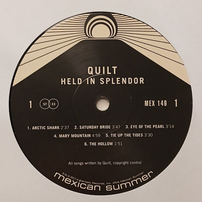Quilt (2) : Held In Splendor (LP, Album, RE, Non)