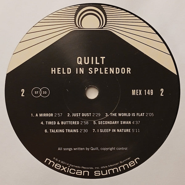 Quilt (2) : Held In Splendor (LP, Album, RE, Non)