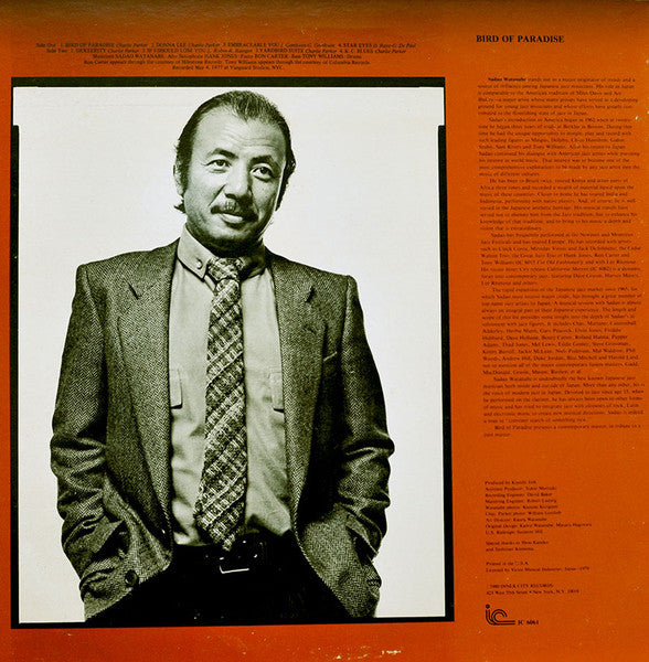 Sadao Watanabe With The Great Jazz Trio : Bird Of Paradise (LP, Album)