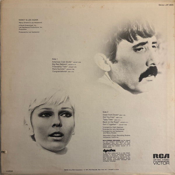 Nancy Sinatra & Lee Hazlewood : Nancy & Lee Again (LP, Album)