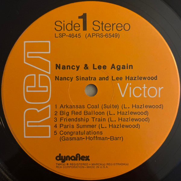 Nancy Sinatra & Lee Hazlewood : Nancy & Lee Again (LP, Album)