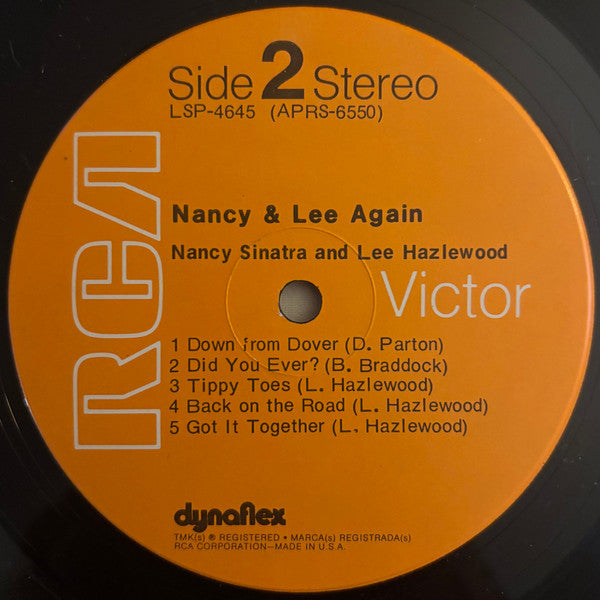 Nancy Sinatra & Lee Hazlewood : Nancy & Lee Again (LP, Album)