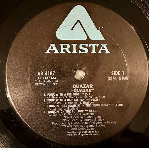 Quazar (2) : Quazar (LP, Album, Ter)