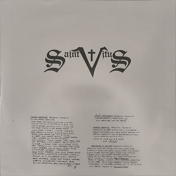 Saint Vitus : Saint Vitus (LP, Album, M/Print, RE)