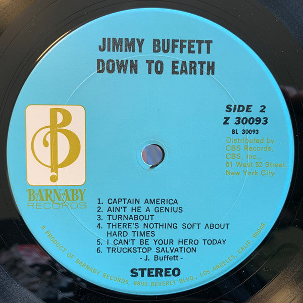 Jimmy Buffett : Down To Earth (LP, San)