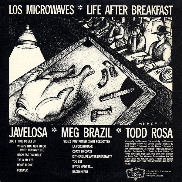 Los Microwaves : Life After Breakfast (LP, Album)