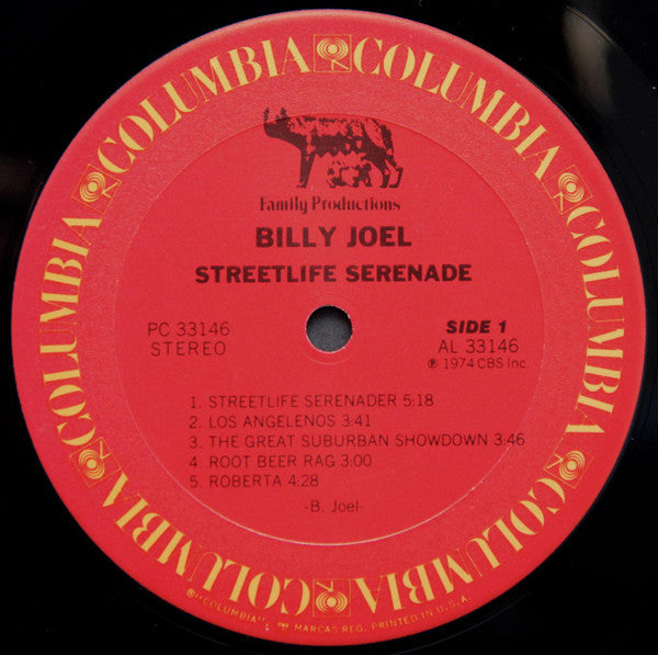 Billy Joel : Streetlife Serenade (LP, Album, RE, Pit)