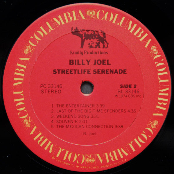 Billy Joel : Streetlife Serenade (LP, Album, RE, Pit)