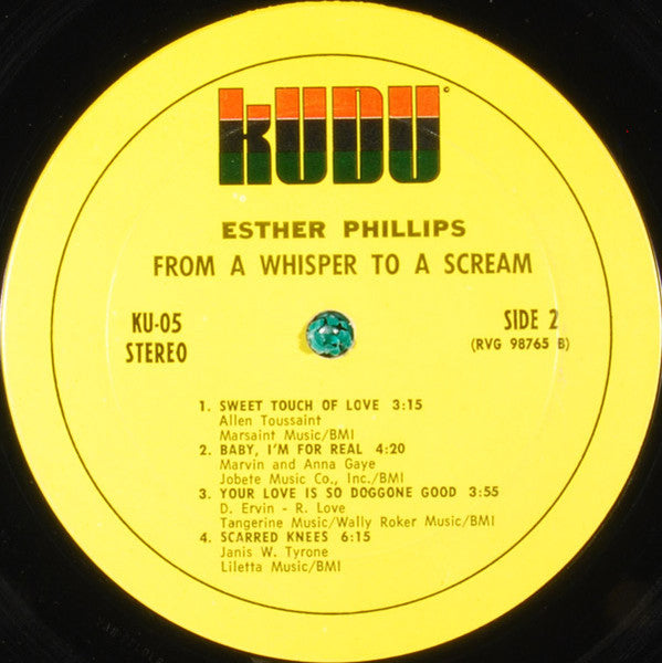 Esther Phillips : From A Whisper To A Scream (LP, Album, San)