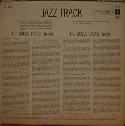 Miles Davis : Jazz Track (LP, Mono)