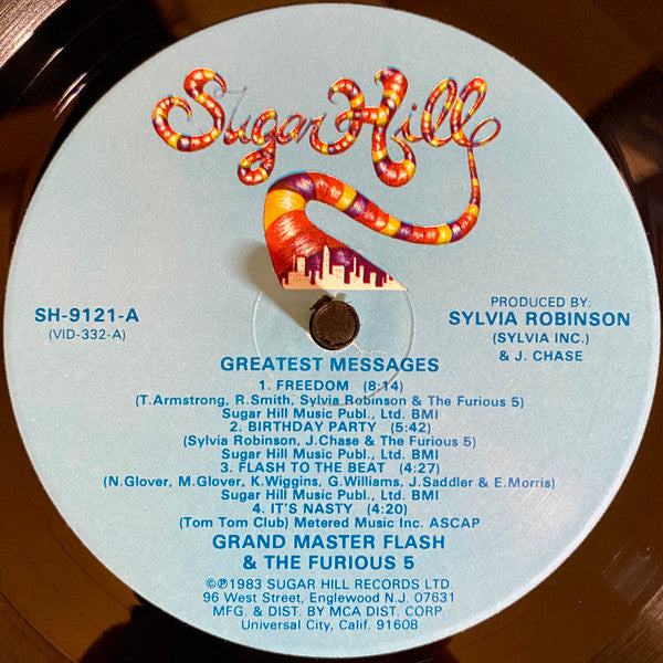 Grandmaster Flash And The Furious Five* : Greatest Messages (LP, Comp, Glo)