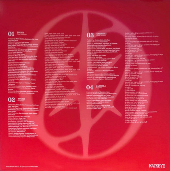 Katseye : Touch / Gabriela (12", S/Sided, Maxi, RSD, Etch, Ltd, Tour, Red)