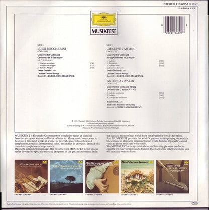 Vivaldi*, Boccherini*, Tartini* : The Baroque Cello - Concertos By Vivaldi • Boccherini & Tartini (LP, Comp)