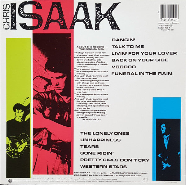 Chris Isaak : Silvertone (LP, Album)