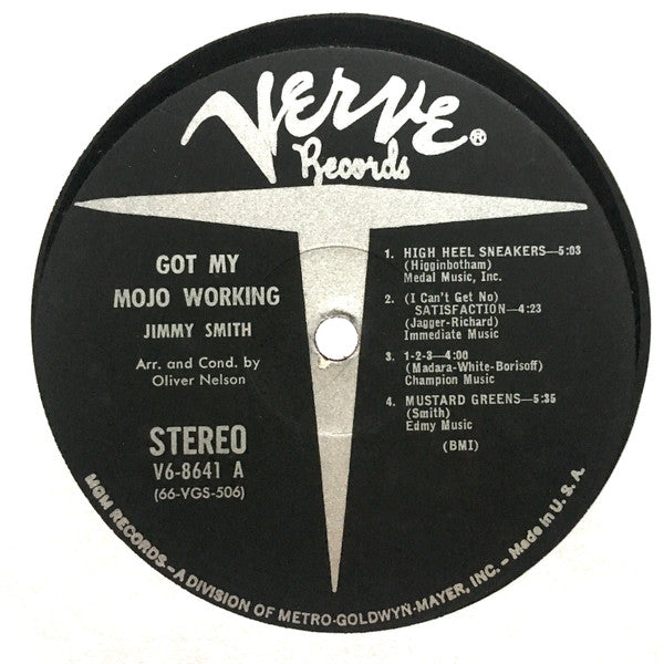 Jimmy Smith : Got My Mojo Workin' (LP, Album, MGM)
