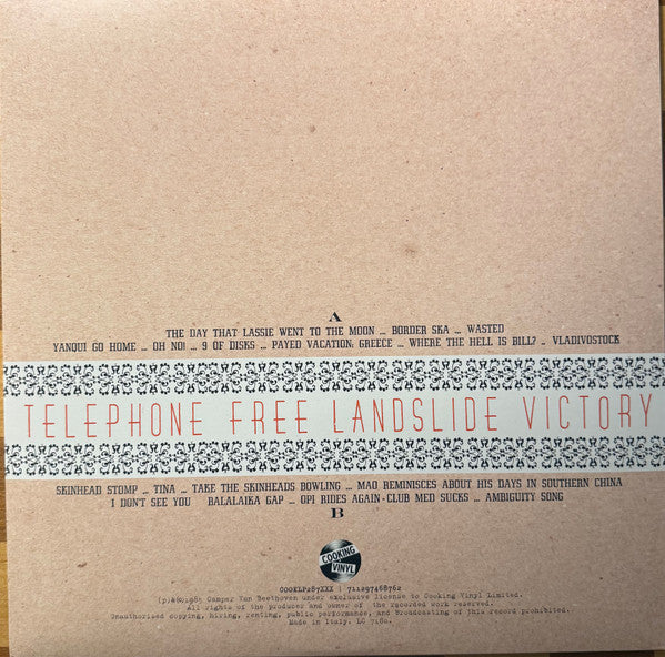 Camper Van Beethoven : Telephone Free Landslide Victory (LP, Ltd, Mus)