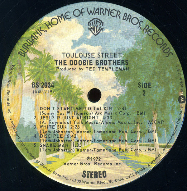 The Doobie Brothers : Toulouse Street (LP, Album, RP, Gat)