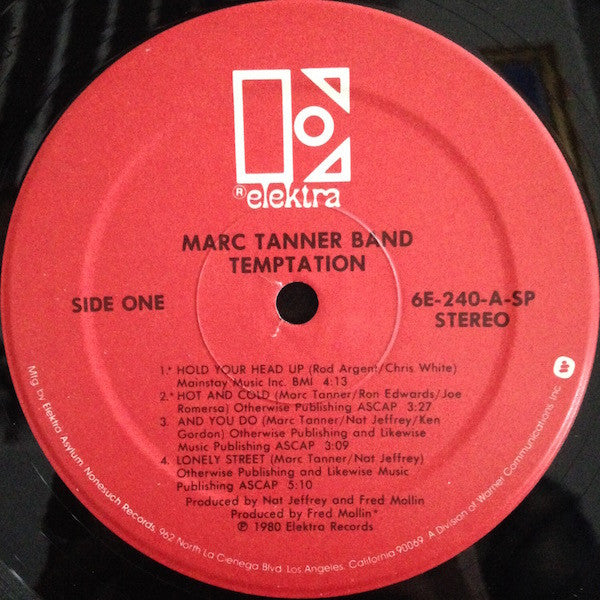 Marc Tanner Band* : Temptation (LP, Album, SP)