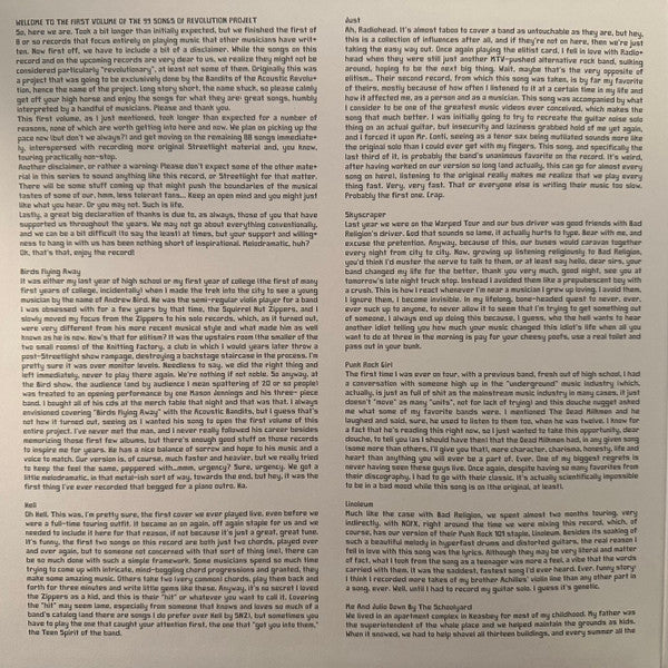 Streetlight Manifesto : 99 Songs Of Revolution: Volume One (LP, Album, Ltd, RE, Tra)