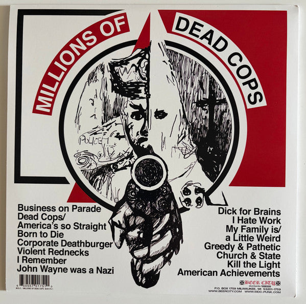MDC (2) : Millions Of Dead Cops (LP, Album, Ltd, RM, whi)