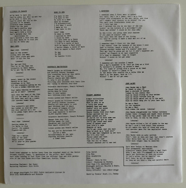 MDC (2) : Millions Of Dead Cops (LP, Album, Ltd, RM, whi)