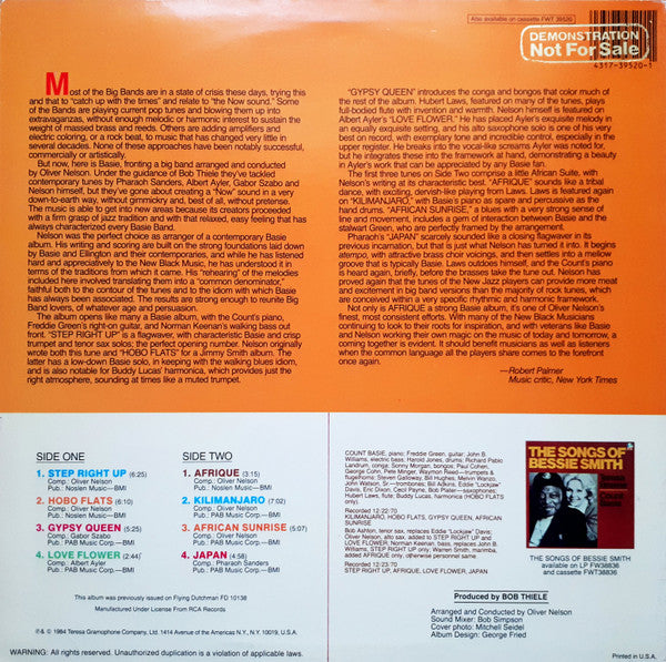 Count Basie & His Orchestra* : Afrique (LP, Album, Promo, RE)